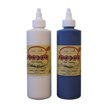 Load image into Gallery viewer, 2 containers of Dixie belle paint company water based voodoo gel stains in white magic and denim