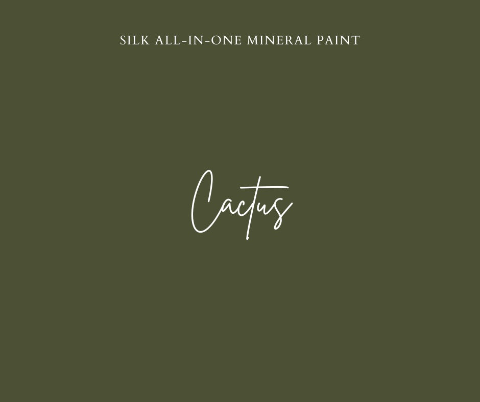 Color swatch of Silk all-in one mineral paint in Cactus color