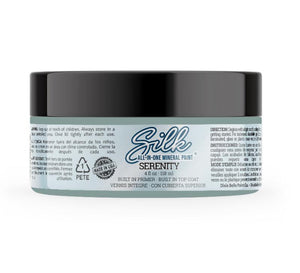 Silk All-In-One Mineral Paint Serenity 4 oz, on white background 