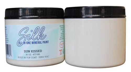 2 containers of 16-Oz Silk all-in one mineral paint in Sunkissed color