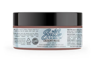 Silk All-In-One Mineral Paint Desert Rose 4 oz, on white background 