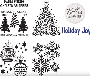 Holiday Joy- Stencil