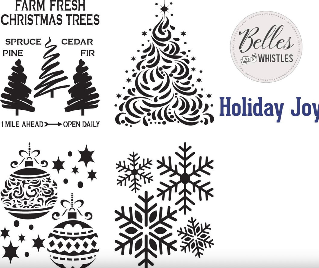 Holiday Joy- Stencil