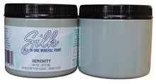 Load image into Gallery viewer, 2 containers of 16-Oz Silk all-in one mineral paint in Serenity color
