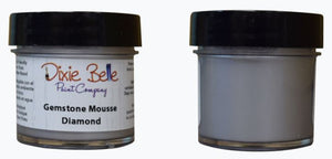 2 Containers of Dixie belle paint company gemstone mousse in diamond silver color