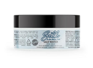 Silk-all-in-one mineral paint in Salt Water, 4 oz, on white background 