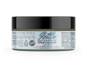 Silk All-In-One Mineral Paint Hampton Olive 4 oz, on white background 