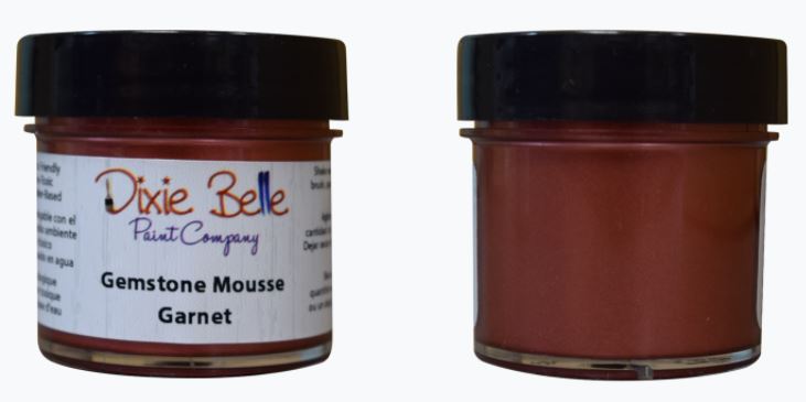 2 Containers of Dixie belle paint company gemstone mousse in color garnet 