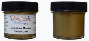 2 Containers of Dixie belle paint company gemstone mousse in golden gem color