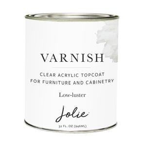 1 container of Jolie varnish topcoat in low-luster