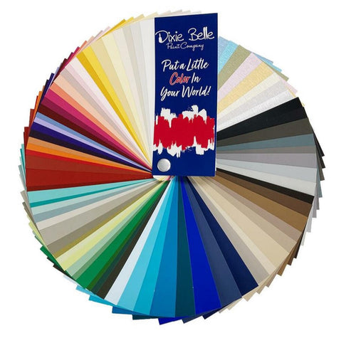 Dixie belle pant company color fan on white background