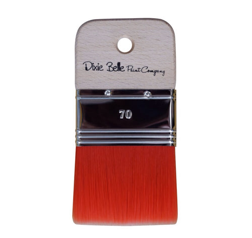 1 Dixie belle paint company scarlet brush with red bristles and wood handle 