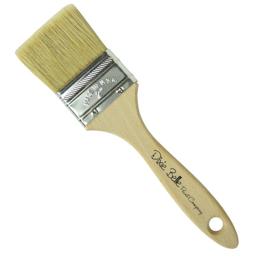 1 brush with wood handle on white background